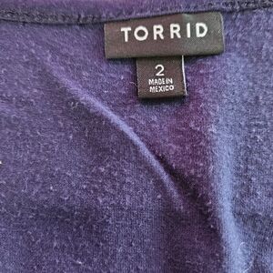 TORRID Navy Blue Tee